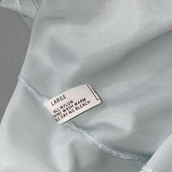 Vintage 60’s Baby Blue Chiffon Lace Bed Jacket - Picture 6 of 7